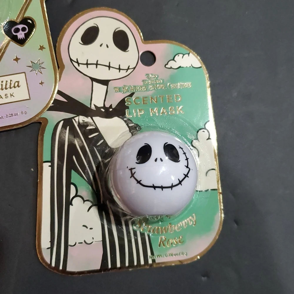 Disney’s Tim Burton Nightmare Before Christmas 3pc‎ Jack and Sally lip masks new
